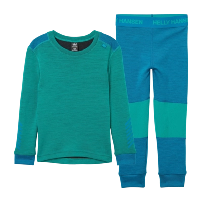 Baselayerset Helly Hansen Kids Lifa Merino Set Meta Pink