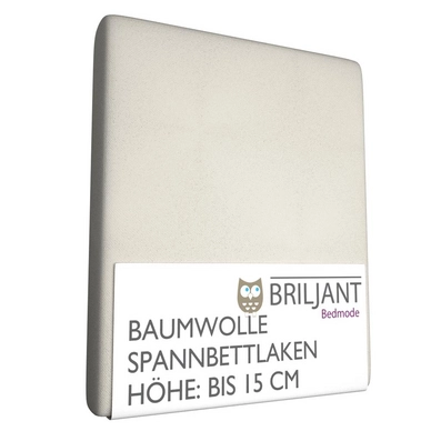 Spannbettlaken Briljant Ecru Baby (Baumwolle)