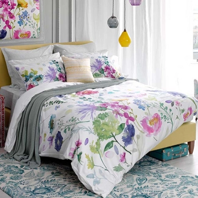 Dekbedovertrek Bluebellgray Tetbury Meadow Multi Satijn