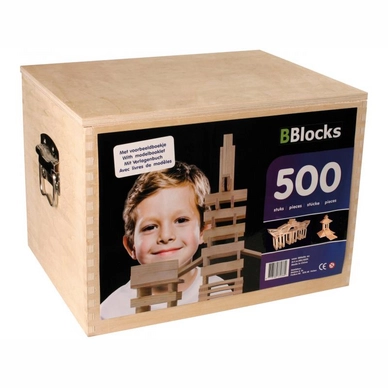 Bouwplankjes Bblocks Houten Kist 500 Stuks