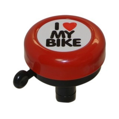 Sonnette de Vélo Belll I Love My Bike Rouge