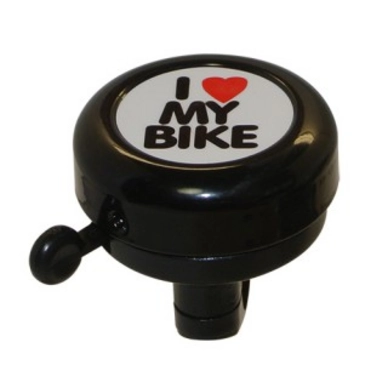 Sonnette de Vélo Belll I Love My Bike Noir