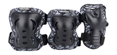 Beschermingsset Tempish Fid II Skate Pads Senior Black (Set van 3)