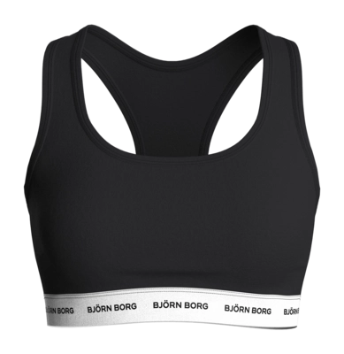 BH Björn Borg Women Logo Soft Top Black Beauty
