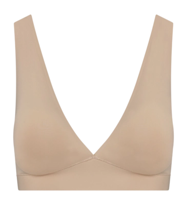 Bra Bye Bra Women Bra Top Deep Plunge Beige