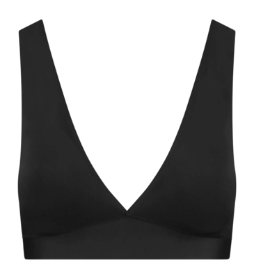 Bra Bye Bra Women Bra Top Deep Plunge Black