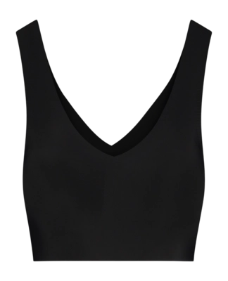Bra Bye Bra Women Bra Top V-Neck Black