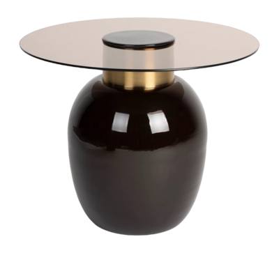 Bijzettafel White Label Living Mohra Beige - Maat S