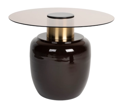 Bijzettafel White Label Living Mohra Side Beige - Maat L
