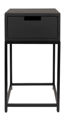 Bijzettafel White Label Living Parcq Side Black