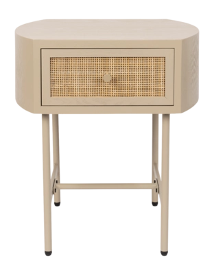 Bijzettafel White Label Living Side Amaya Beige