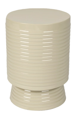 Bijzettafel White Label Living Sven Side Ivory - Maat S