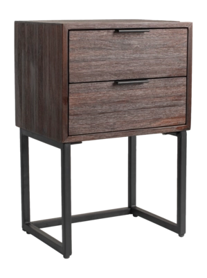 Bijzettafel White Label Living Webster Teak Brown