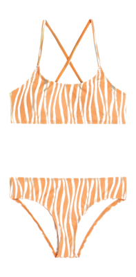 Bikini O'Neill Girls Essentials Bralette Funky Peach Swirly