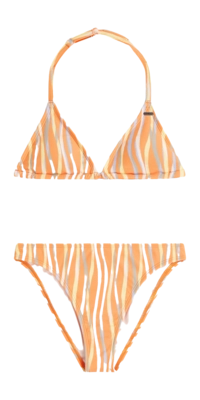 Bikini O'Neill Girls Essentials Triangle Funky Peach Swirly