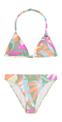 Bikini O'Neill Girls Essentials Triangle Green Tropicana Hip fit