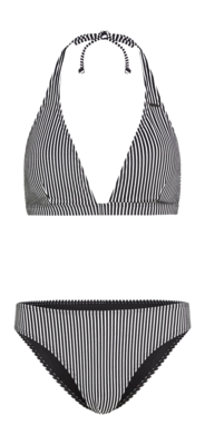 Bikini O'Neill Women Essentials Marga Cruz Black Micro Stripe