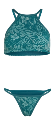 Bikini O'Neill Women High Neck Green Island Sky