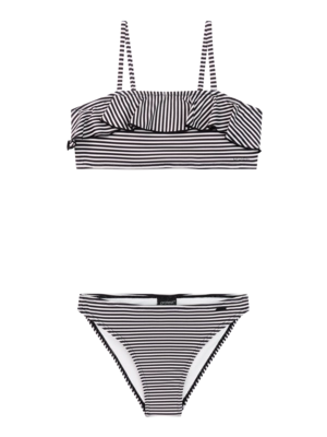 Bikini Protest Girls PRTStripes JR Bandeau True Black Regular fit