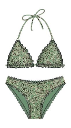Bikini Shiwi Women LIZ Poolside Paisley Kelly Green