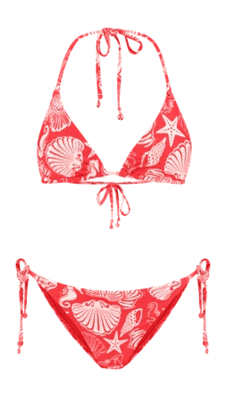 Bikini Shiwi Women LIZ Red Hibiscus Beach Day
