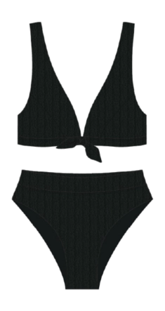 Bikini Shiwi Women TEDDY Black Malta Structure