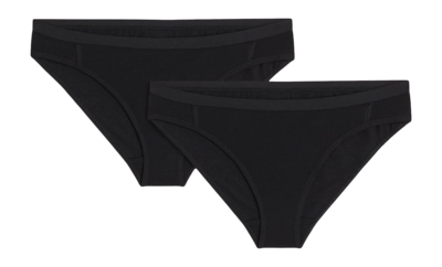 Bikinibroekje Icebreaker Women Merino 150 Siren Bikini Black (2-Pack) Slim Fit