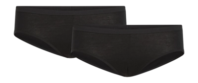Bikinibroekje Icebreaker Women Merino 150 Siren Black Hipkini (2-Pack) Slim Fit