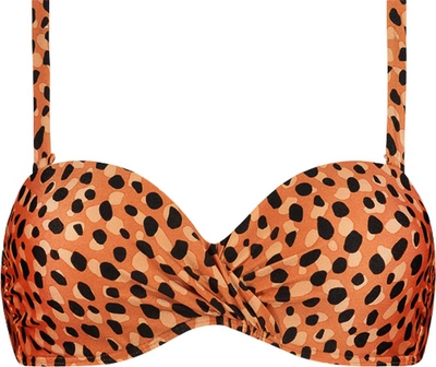 Bikinitop Beachlife Women Leopard Spots Foam Wired