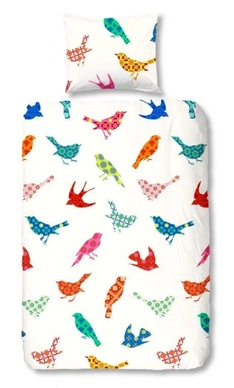 Dekbedovertrek Good Morning Birds Multi Flanel