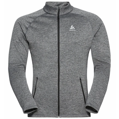 Longsleeve Odlo Men Mid Layer Full Zip Tencia Dark Grey Melange