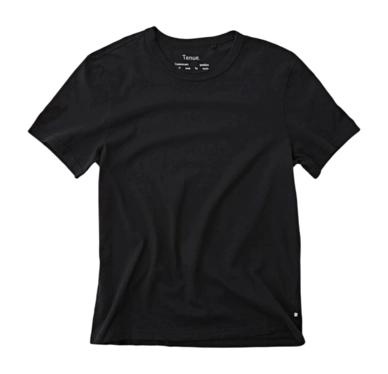 T-Shirt Tenue. Men Jim Tee Washed Black