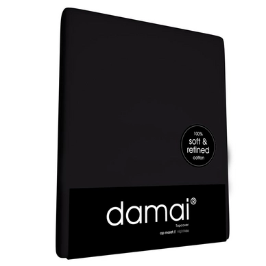Drap-housse Surmatelas Damai 8 cm Noir (Coton)