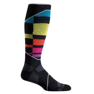 Ski Socks Sockwell Women's Medium Compression Black Multicolour