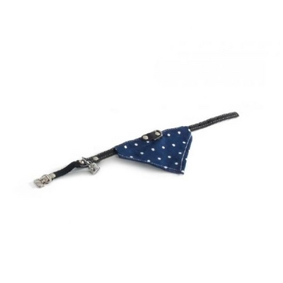 Halsbandje Beeztees Bel + Doek Leer Blauw