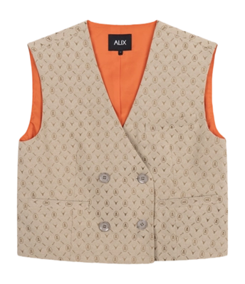Blazer Alix The Label Women Logo Waistcoat Camel