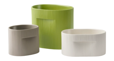 Flower Pot Muuto Ridge Taupe 15 cm | Etrias Brands