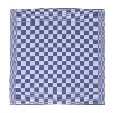 Theedoeken Vespo Blokdoek Blauw (Set van 6)