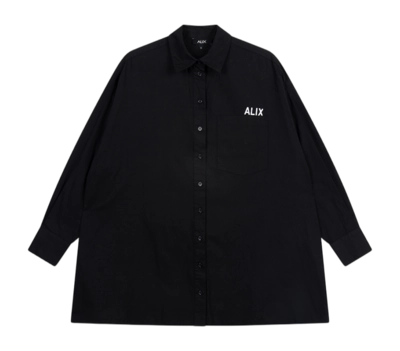 Blouse Alix The Label Women Oversized Poplin Black