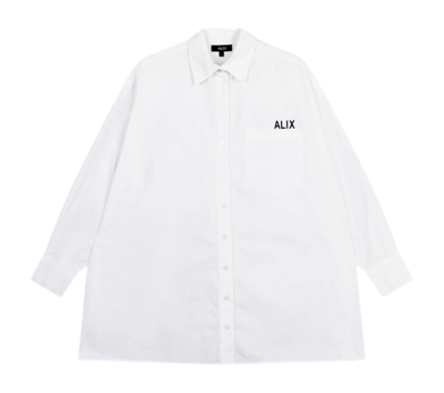 Blouse Alix The Label Women Oversized Poplin Soft White