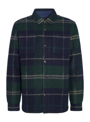 Blouse Barbour Men Chapter Tailored Check Overshirt Green Loch Tartan