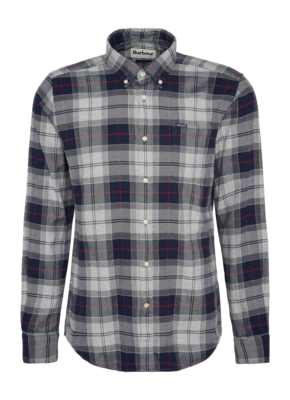 Blouse Barbour Men Kyeloch Tailored Tartan Shirt Blue Granite