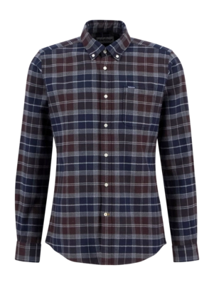 Blouse Barbour Men Kyeloch Tailored Tartan Shirt Midnight Oak Tartan