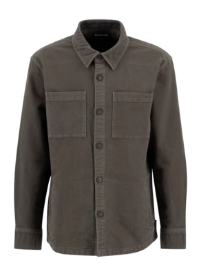 Blouse Barbour Men Regular Moleskin Overshirt Dark Olive