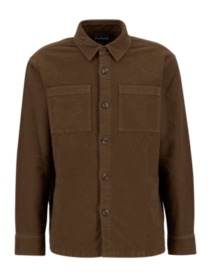 Blouse Barbour Men Regular Moleskin Overshirt Dark Sand