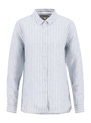 Blouse Barbour Women Marine Shirt Chambray White