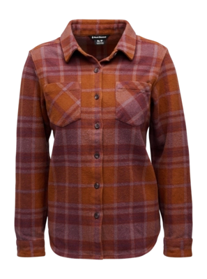 Blouse Black Diamond Women Project Heavy Flannel Clay/Fig Regular fit