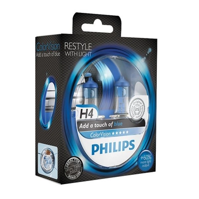 Autolampenset Philips ColorVision H4 Blue