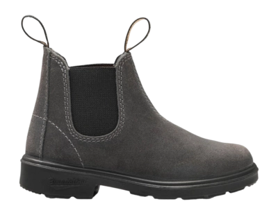 Blundstone Kids 2594 Waxed Suede Steel Grey