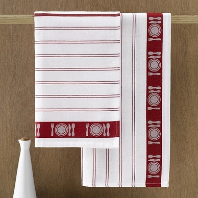 Tea Towel De Witte Lietaer BML Red (2 pc)